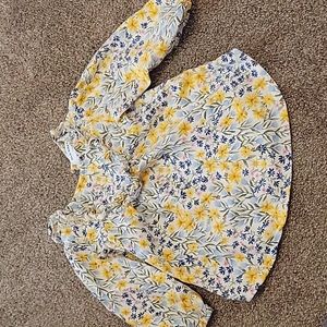 Floral toddler blouse